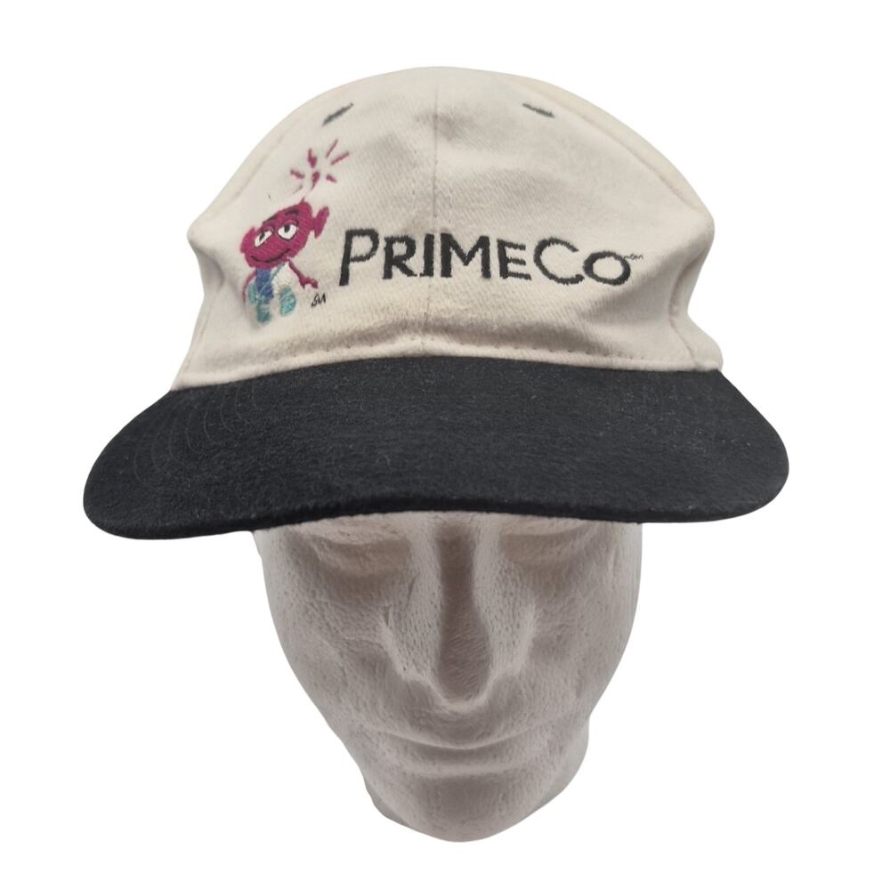 Otto PrimeCo White Black Cotton Ball Cap One Size